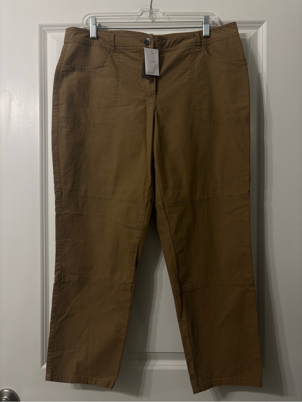 J.Jill Stretch Twill Utility Crop pants size 12 NWT